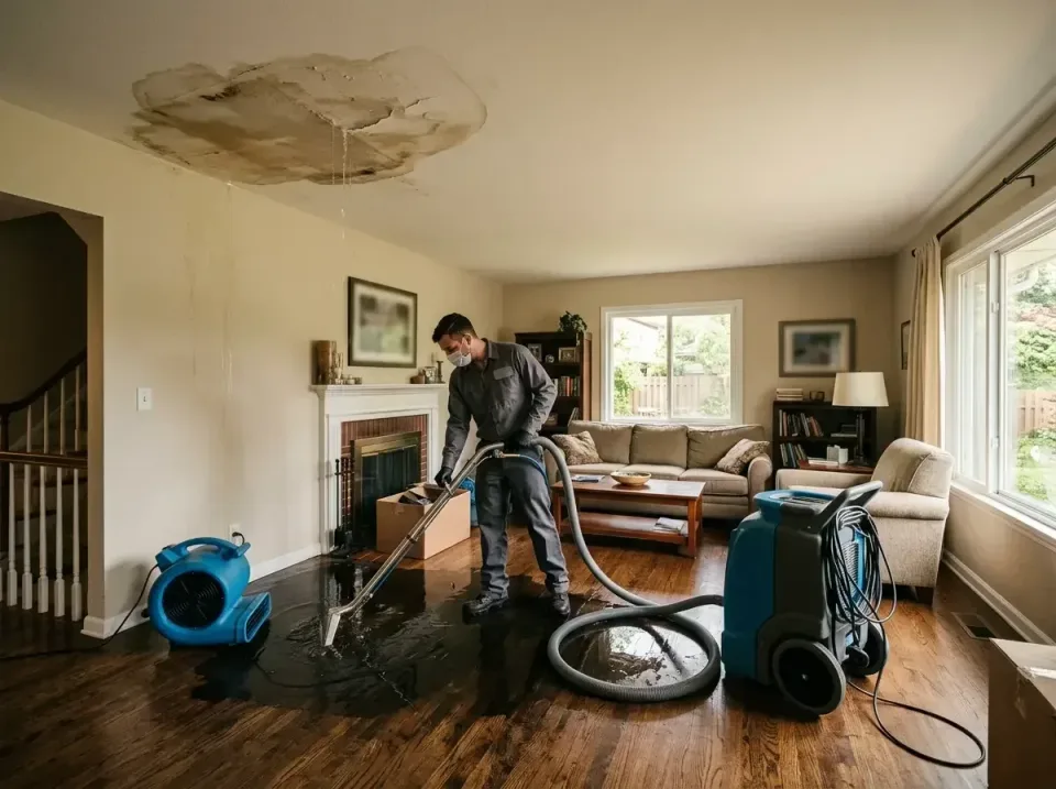 attic-pipe-burst-ceiling-drip-008 — frequently asked questions, Water Damage Restoration & Carpet Care in Fairborn, OH